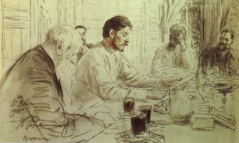 Ilya Repin Repin-s  pencil sketch Germany oil painting art
